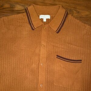 Standard Cloth Sweater Shirt Brown